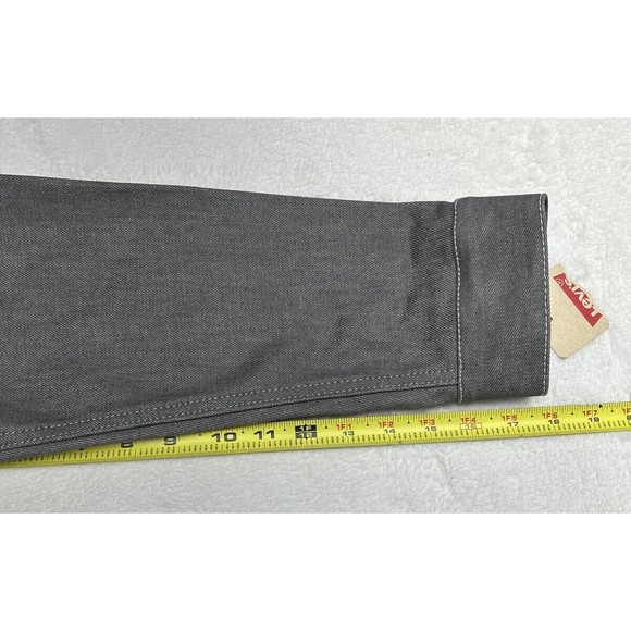 NWT Levi's Gray Denim Buttoned Truck Jean Jacket Youth Size Large 12-13 YRS - Picture 9 of 10